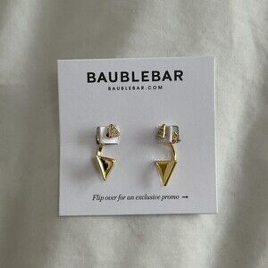 BaubleBar Pave Drop Earrings Ear Jackets